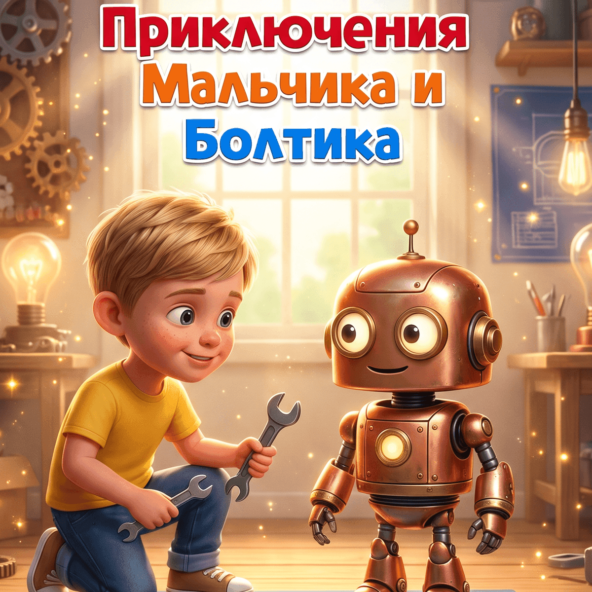 Обложка книги «Приключения Мальчика и Болтика»