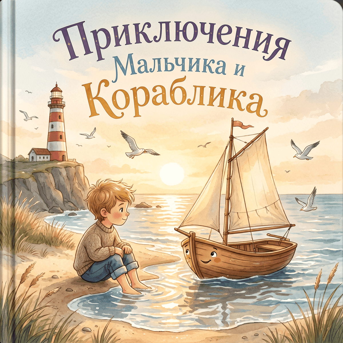Обложка книги «Приключения Мальчика и Кораблика»