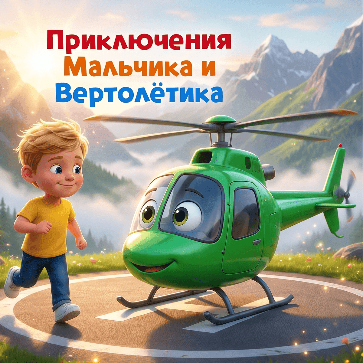 Обложка книги «Приключения Мальчика и Вертолётика»
