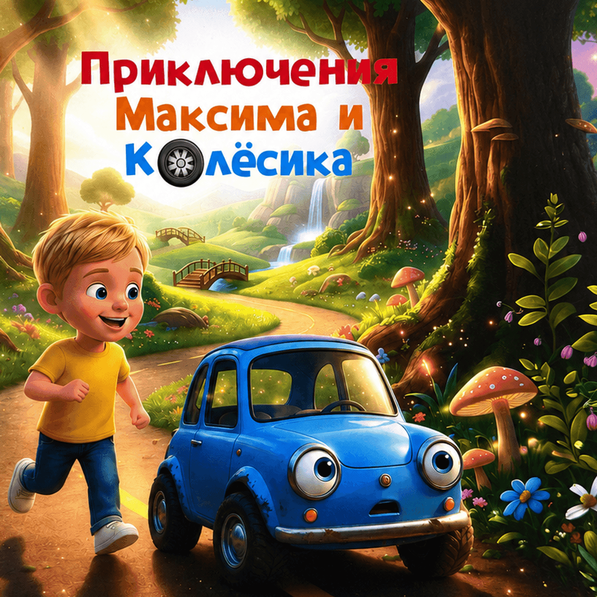 Обложка книги «Приключения Мальчика и Колёсика»