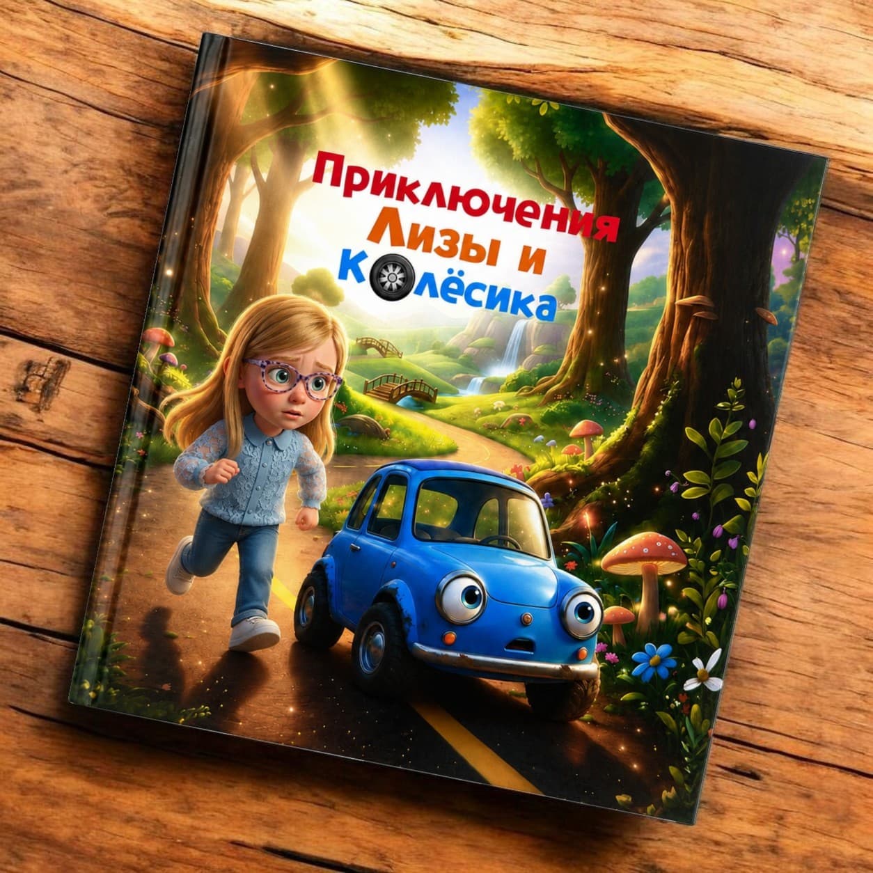 Версия книги для девочки — обложка с именем ребёнка