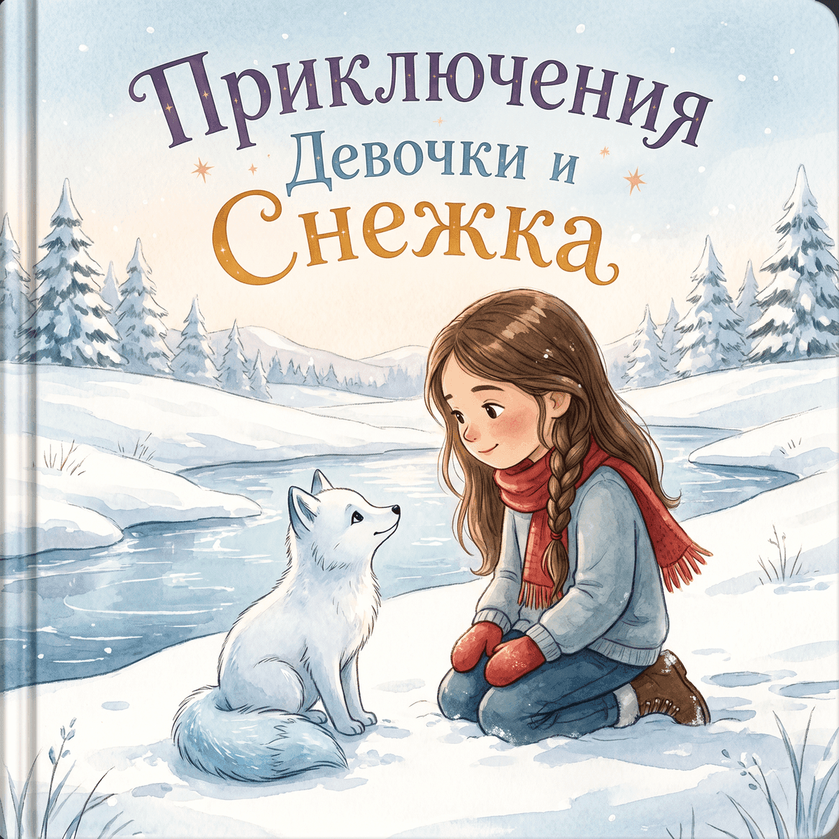 Обложка книги «Приключения Девочки и Снежка»
